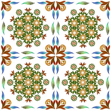 Flower pattern. Background bright picture. ready oil pattern. The finished pattern on the fabric, shawl. Painting on fabric