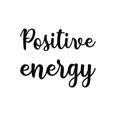  Modern fırça kaligrafisi. Elle çizilmiş pozitif enerji harfi. Tebrik kartları, parti davetiyeleri, posterler, çıkartmalar için mükemmel..
