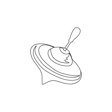 Çizim fırıldak oyuncağı. Sürekli tek bir çizgi çiziyor.