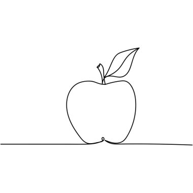 Elma çizmeye devam et. Kutlama kartları, parti davetiyeleri, posterler, çıkartmalar, giysiler için mükemmel bir illüstrasyon. Kavram.