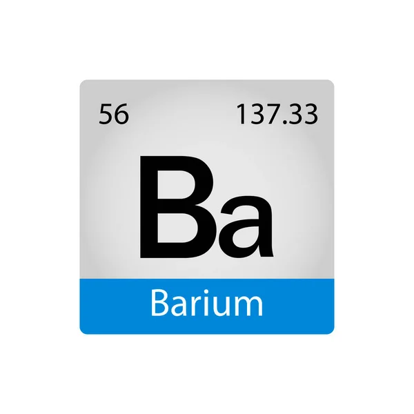 Chemistry Element Barium Element Periodic Table Cadmium Concept Vector Illustration — 图库矢量图片