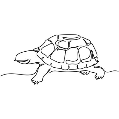 Silüet içinde bir sıra kaplumbağa. Asgari düzeyde. Kartlar, parti davetiyeleri, posterler, çıkartmalar, giysiler için mükemmel. Siyah soyut simge