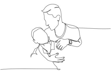 Beyaz arka planda siluetli eşcinsel bir çift çizgisi devam ediyor. Doğrusal stil. Minimalist. LGBTQ sevgisi