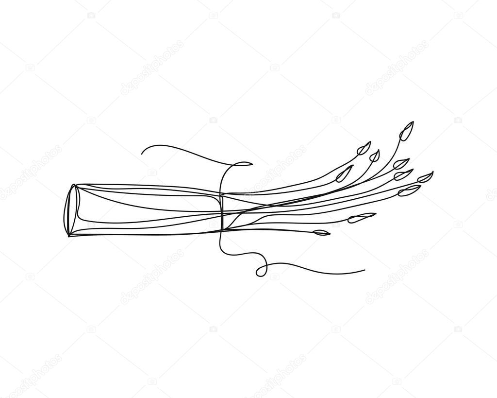 Vettoriale stockDisegno Continuo Una Linea Mazzo Icona Fiorita Aglio Cinese  Silhouette di ©yanaillustrator@gmail.com #507197036, image size:1024x819