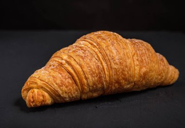 Ayçöreği koyu arkaplanda izole edilmiş.