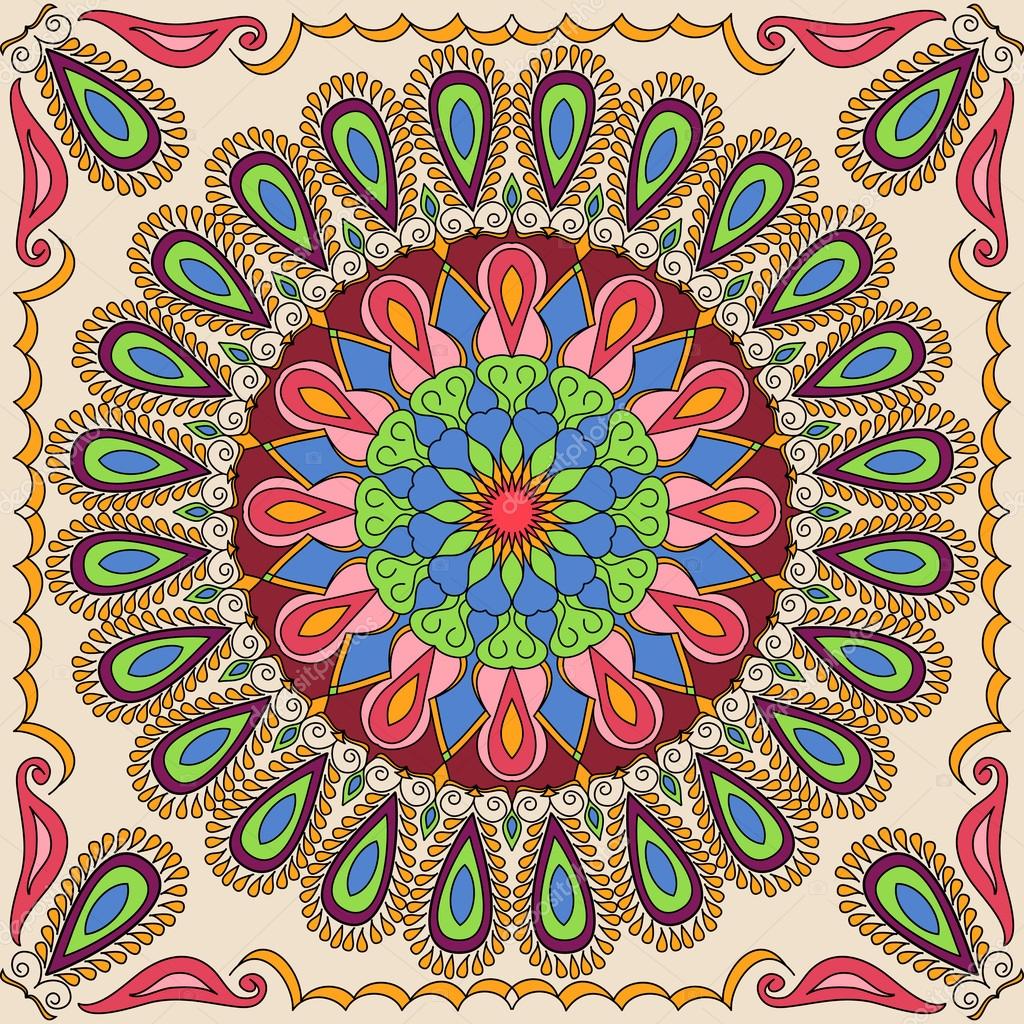 Download Vector square mandala pattern as example for coloring book ...