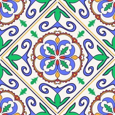 Vektör sorunsuz doku. Güzel renkli desen tasarım ve moda dekoratif elemanları ile için