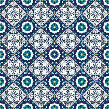 Vektör sorunsuz doku. Güzel renkli desen tasarım ve moda dekoratif elemanları ile için