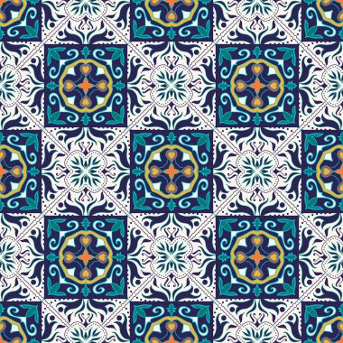 Vektör sorunsuz doku. Güzel renkli desen tasarım ve moda dekoratif elemanları ile için