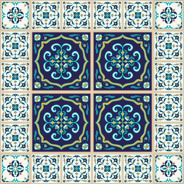 Vektor nahtlose Textur. schöne farbige Muster für Design und Mode mit dekorativen Elementen — Stockvektor