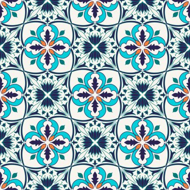 Vektör sorunsuz doku. Güzel renkli desen tasarım ve moda dekoratif elemanları ile için
