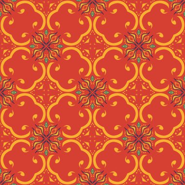 Vektör sorunsuz doku. Güzel renkli desen tasarım ve moda dekoratif elemanları ile için