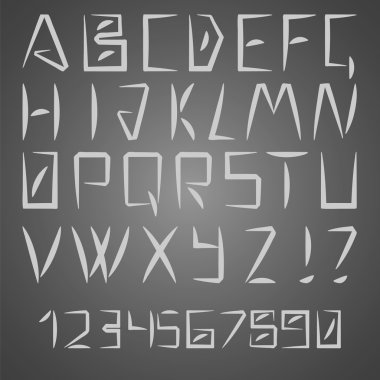 Latin alfabesi harfleri ve sayıları