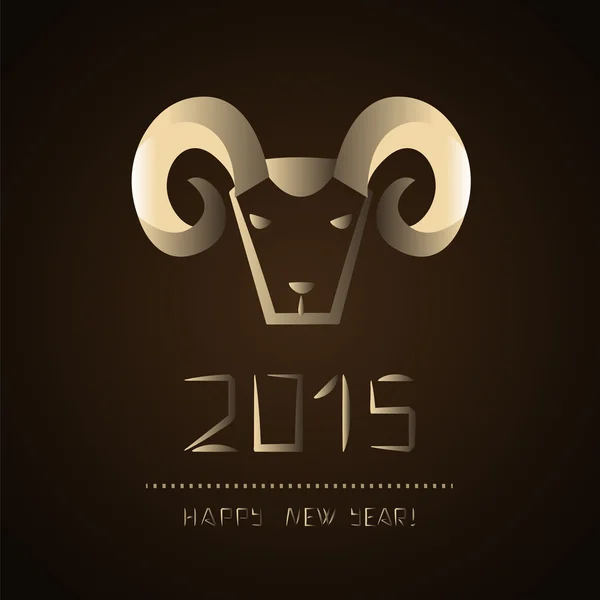 Capodanno cinese della capra 2015 — Vettoriale Stock