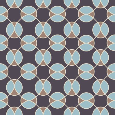 Çemberli soyut geometrik dikişsiz desen