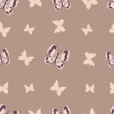 Kelebeklerle soyut ve pürüzsüz desen