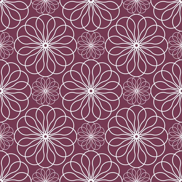 Modèle abstrait de spirographe floral — Image vectorielle