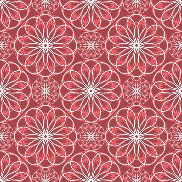 Abstract floral spirograph pattern — Stock Vector