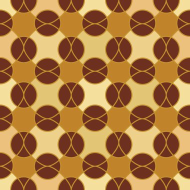 Soyut Mozaik Altın renklerde geometrik desen