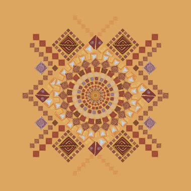 Eski Kızılderili desenli etnik köken