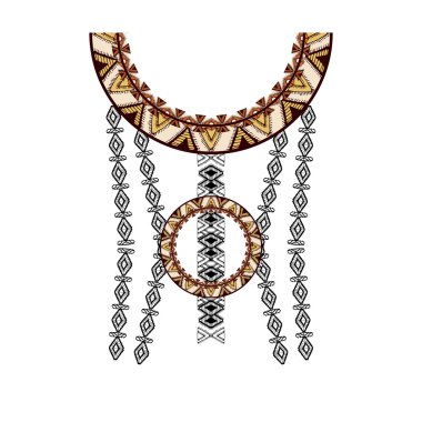 Boyun tasarım moda için etnik tarzda