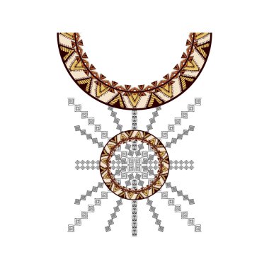 Boyun tasarım moda için etnik tarzda