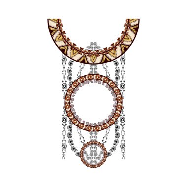 Boyun tasarım moda için etnik tarzda