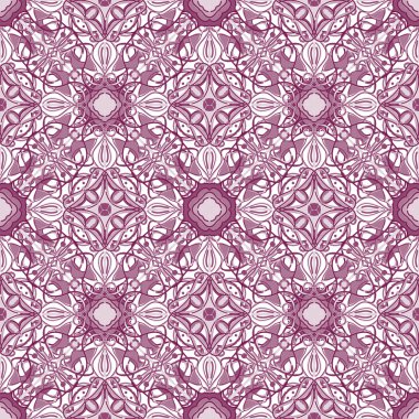 Dekoratif simetrik süsler ile renkli desen