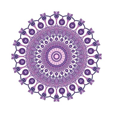 Renkli mandala. Güzel tasarım öğesi