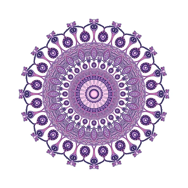 Mandala colorida. Elemento de design bonito — Vetor de Stock