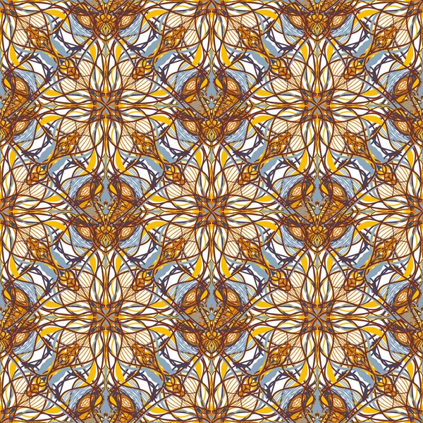 Ethnische Stamm Bohemian Textil dekorative Muster — Stockvektor