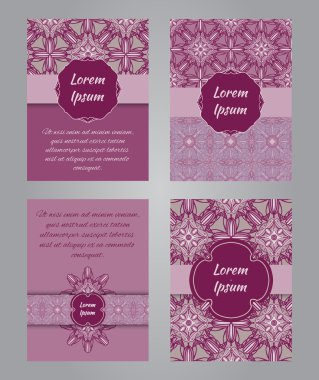 Vintage süs tarzı broşür tasarım