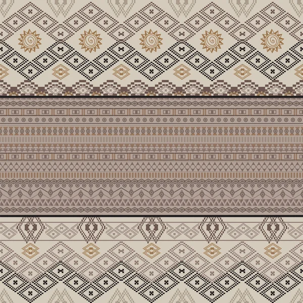 Etnische tribal geometrische patroon — Stockvector