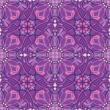 Dekoratif simetrik süsleme ile desen