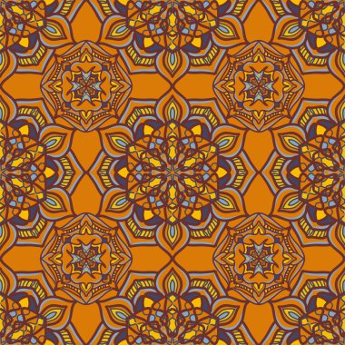 Vektör sorunsuz doku. Güzel renkli desen tasarım ve moda dekoratif elemanları ile için