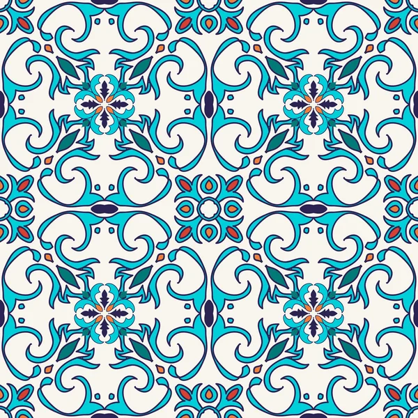 Vektor nahtlose Textur. schöne farbige Muster für Design und Mode mit dekorativen Elementen — Stockvektor
