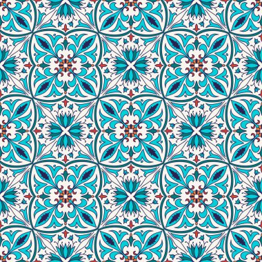 Vektör sorunsuz doku. Güzel renkli desen tasarım ve moda dekoratif elemanları ile için