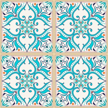 Vektör sorunsuz doku. Güzel renkli desen tasarım ve moda dekoratif elemanları ile için