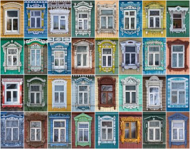 Rusya. Windows şehrin Suzdal.
