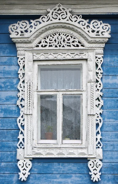 Rostov the Great. Window with carved architraves — Stock Photo, Image