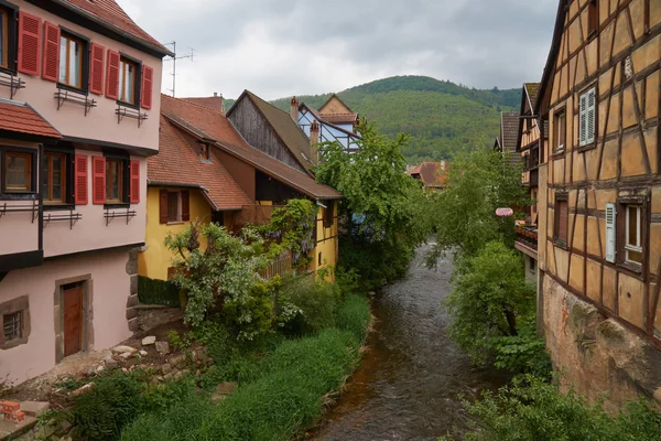 Trasa podróży wina we Francji. La route des vins. — Zdjęcie stockowe