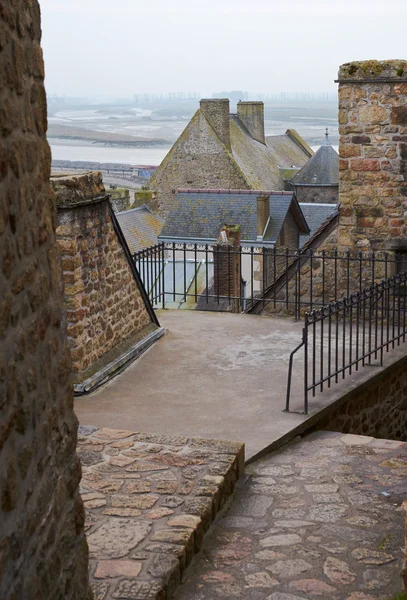 França. Mont Saint-Michel no inverno . — Fotografia de Stock