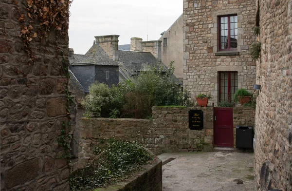 Francja. Mont Saint-Michel w zimie. — Zdjęcie stockowe