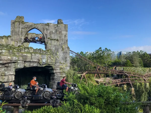 Orlando Usa Emocionante Passeio Montanha Russa Criaturas Mágicas Hagrid Universal — Fotografia de Stock