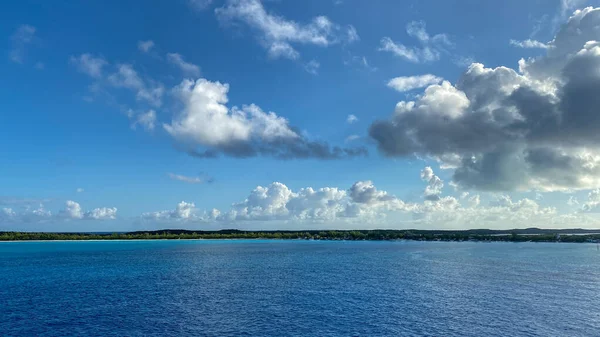 Half Moon Cay Bahamas Güneşli Bir Günde Bahamalar Daki Half — Stok fotoğraf