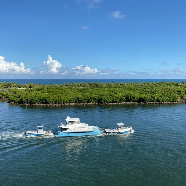 Fort Lauderdale Estados Unidos Vista Desde Crucero Port Everglades Fort — Foto de Stock