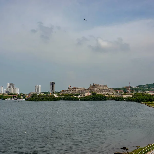 Cartagena Columbia Una Vista Parte Moderna Cartagena Colombia Con Arquitectura — Foto de Stock