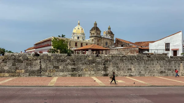 Cartagena Columbia View Wall Surrounds Old Town Cartagena Colombia — Stock Photo, Image