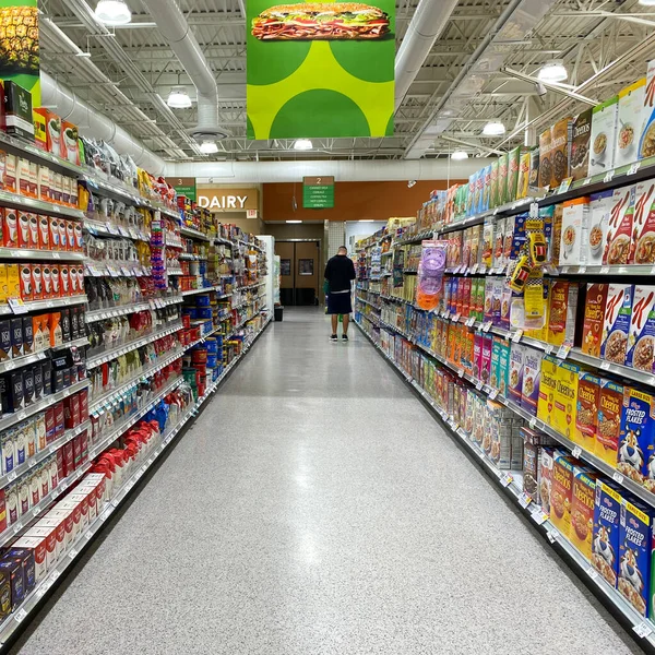 Orlando Usa February 2020 Cereal Coffee Tea Corries Publix Grocery — 스톡 사진