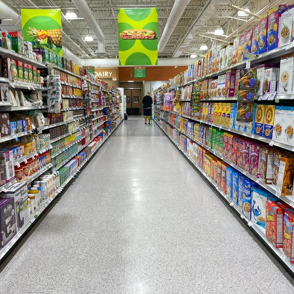 Orlando Usa February 2020 Cereal Coffee Tea Corries Publix Grocery — 스톡 사진